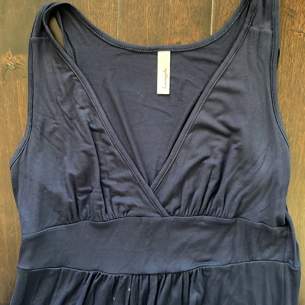 Loveappella Navy Blue Maxi Dress - Picture 2 of 3